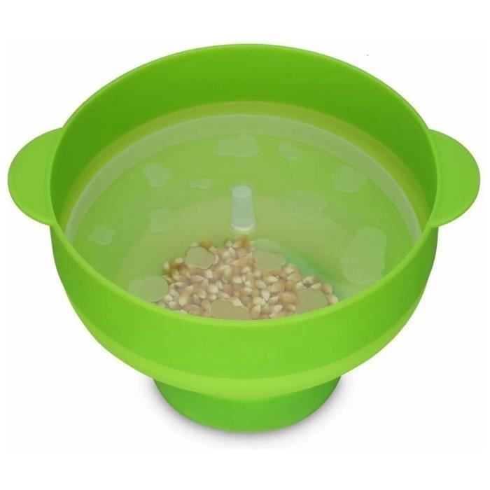 Machine Pop-corn Machine à Pop-corn Silicone Micro-ondes - Sans BPA - Pliable - Rouge Bol Pop-corn Pliable Lavable