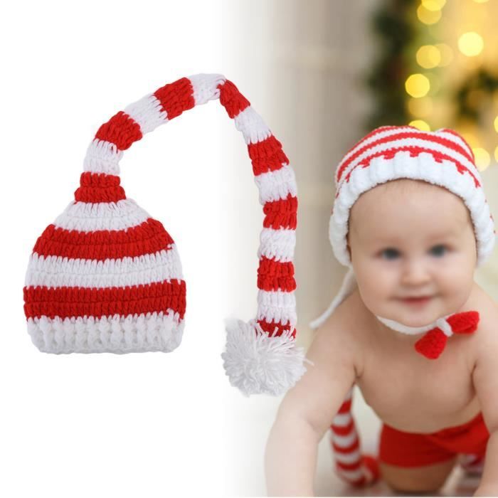Fafeicy chapeau de Noël pour bébé Bonnet en tricot de Noël pour bébé en  forme de longue queue pour enfants Bonnet de Noel pour - Cdiscount  Puériculture & Eveil bébé