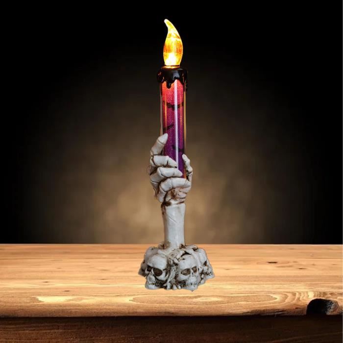 Pwshymi - Bougeoir En Forme De Tête De Mort Bougeoir Crne D'halloween