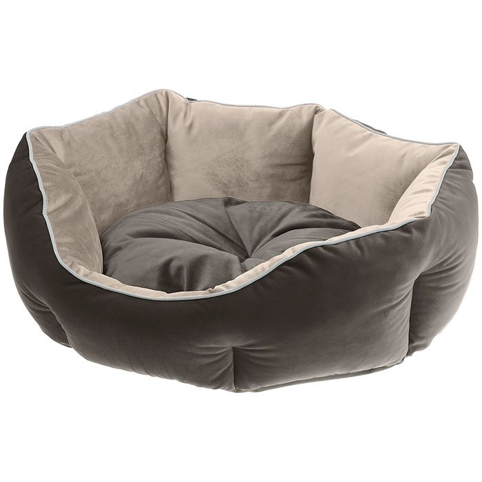 Ferplast QUEEN Divan en tissu doux pour chiens et chats. Différents couleurs et tailles. 50 - 50 x 40 x h 18 cm - Gris Ferplast QUEEN Divan en tissu doux pour chiens et chats. Différents couleurs et tailles. 50 - 50 x 40 x h 18 cm - Gris