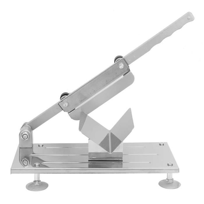 Trancheuse à Viande Manuelle En Acier Inoxydable - Lame 26 Cm Pour Viande, Volaille, Poisson