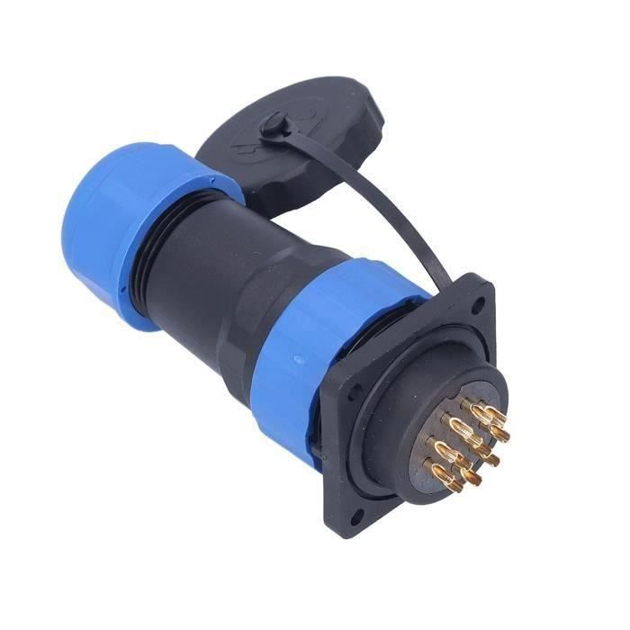 Garosa Connecteur D'alimentation Carré Connecteur D'alimentation étanche Prise D'aviation Carrée