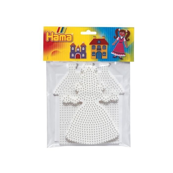 2 placas pegboards hexagonales de 7 cm para creaciones hama beads mini