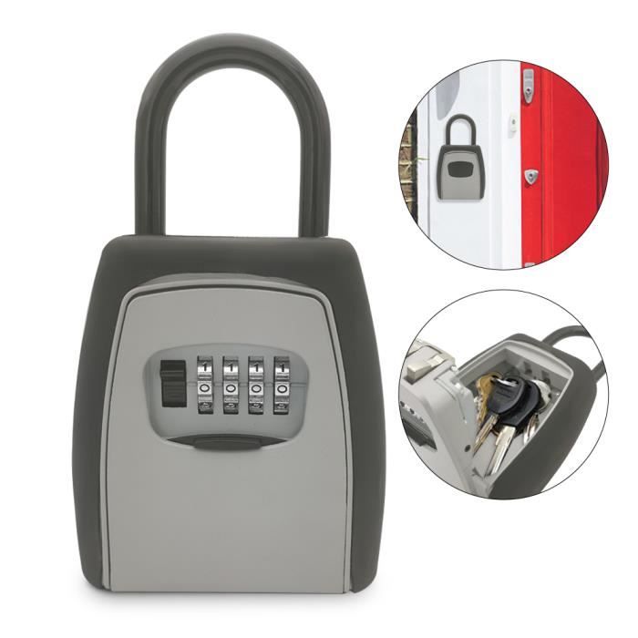 avec cadenas /à chiffres Bo/îte de rangement ext/érieure pour cl/és