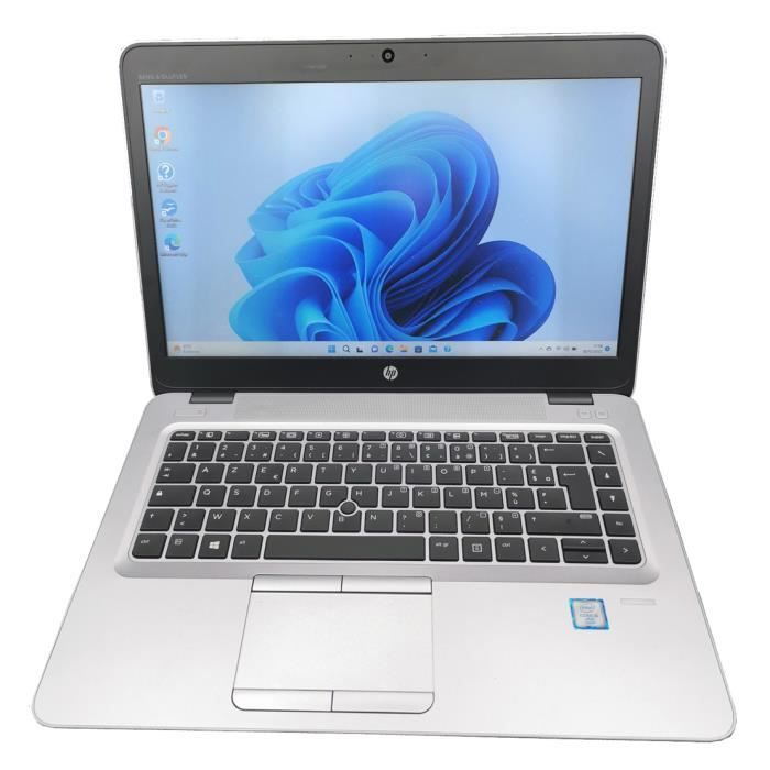 PC Portable HP EliteBook 820 G3 - Ecran 12.5 - Intel Core i7 - 8Go - SSD 256Go - Windows 11 professionnel