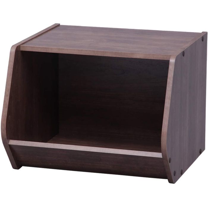 Iris Ohyama Etagère Boîte de rangement en bois Meuble dappoint Empilable STB-400 Marron L38.8 x P40 x H30.5 cm Iris Ohyama Etagère Boîte de rangement en bois Meuble dappoint Empilable STB-400 Marron L38.8 x P40 x H30.5 cm