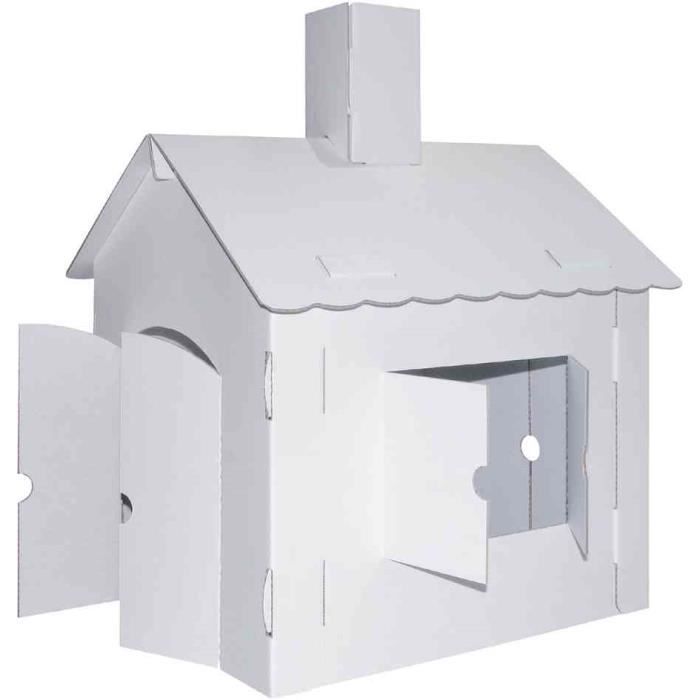 Maisonnette de jeu XL - KREUL - JOYPAC - Carton ondulé - Montage facile - Dimensions 445x410x570 mm