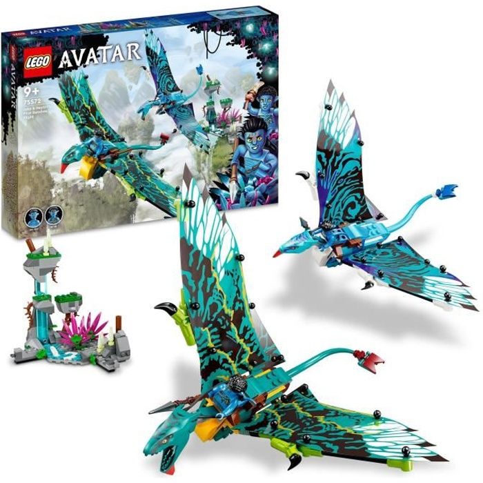 LEGO® Avatar 75572 Le Premier Vol en Banshee de Jake & Neytiri, Jouet Pandora, avec Animaux