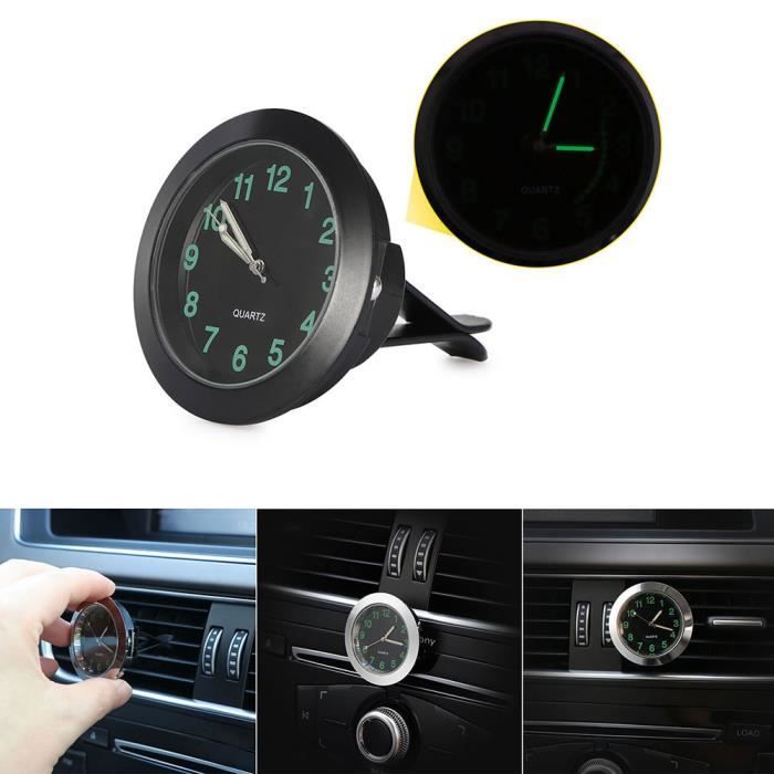 Voiture Air Vent Clip Horloge Automobile Lumineux Tableau De Bord Horloge Auto Intérieur Quartz