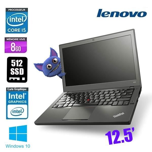 Top achat PC Portable LENOVO THINKPAD X240 CORE I5 pas cher