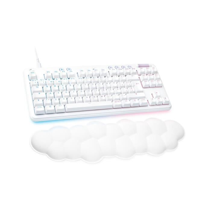 Clavier Mécanique - Logitech - G713 - Blanc - Rétro-éclairé RGB - QWERTY Espagnol Clavier Mécanique - Logitech - G713 - Blanc - Rétro-éclairé RGB - QWERTY Espagnol