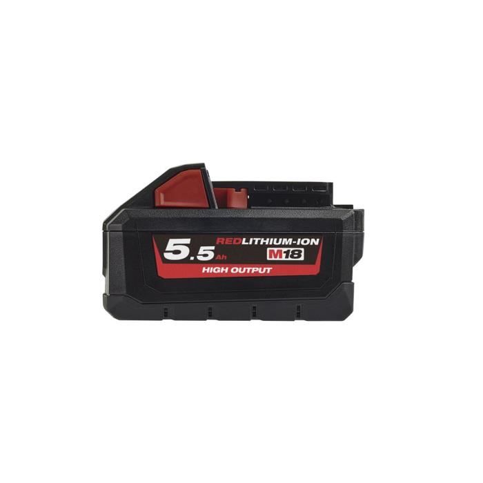 Batterie HIGH OUTPUT M18 HB5.5 18 V 5.5 Ah MILWAUKEE 4932464712