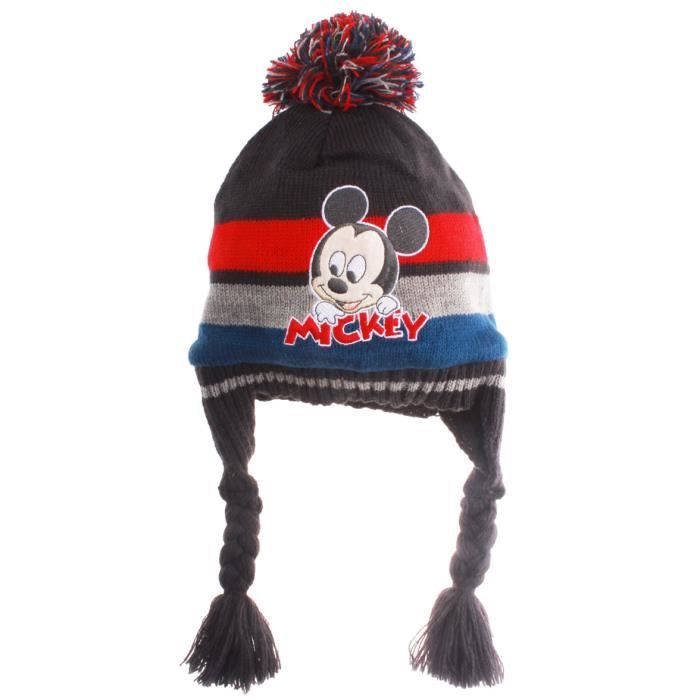 Bonnet Peruvien Bebe Garcon Mickey Disney Baby Gris Fonce Cdiscount Pret A Porter