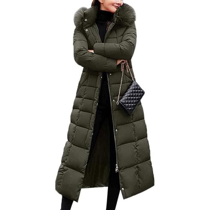Manteau Hiver Imperméable Poches Zippées Manteau Hiver Femme Tuopuda