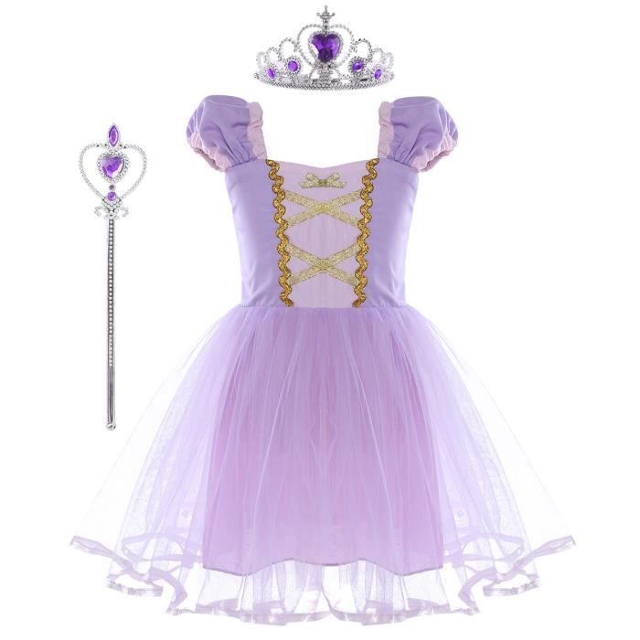 robe princesse violette fille