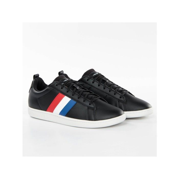 Basket Le Coq Sportif COURTCLASSIC FLAG - Homme - Noir - Textile