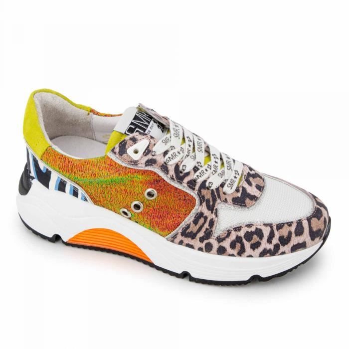Baskets banjul leopard multicolore Femme SEMERDJIAN Multicolore - Cdiscount  Chaussures