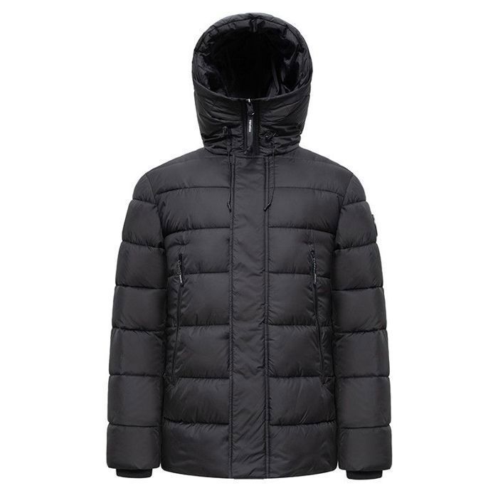 Parka SANFORD Helvetica Homme Noir Capuche et multiples