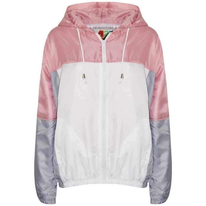 JiAmy Veste Coupe-vent Pour Enfants Avec Doublure En Polaire, Manteau D