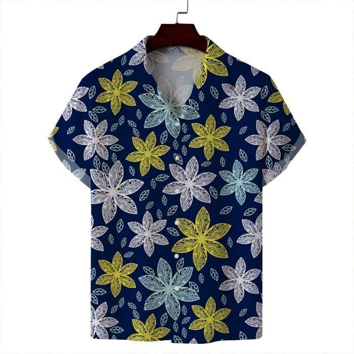 Chemise Homme Huk Kona - Manches Courtes - Bleu Océan - Taille M - Neuf Avec Étiquettes