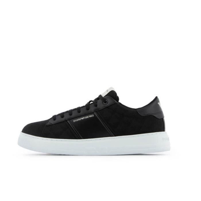 EA7 Emporio Armani Basket EA7 Emporio Armani - Réf. X4X570-XN183-K001 - Homme - Cuir - Noir