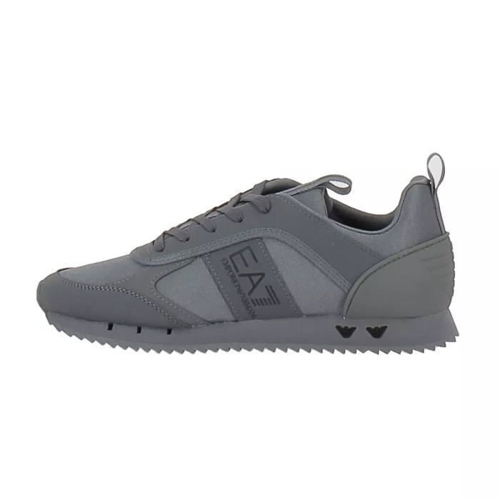 EA7 Baskets synthétiques à logo EA7 - Gris - Homme