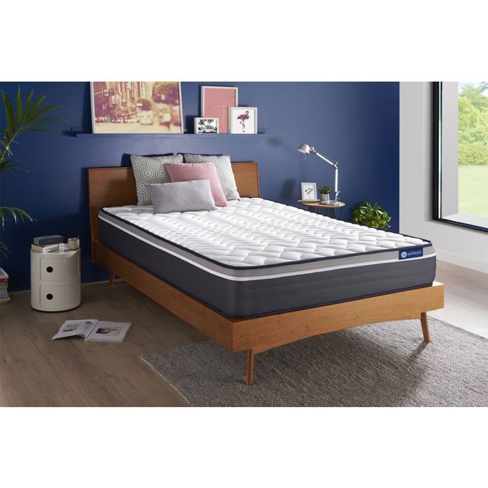 Matelas 140x190 cm Ressorts ensachés et Mémoire de forme - Actiflex Plus