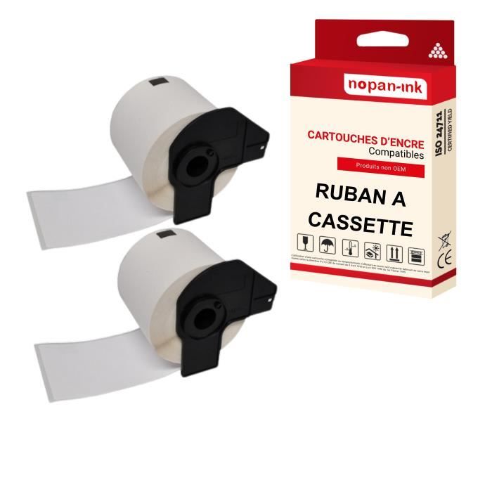 2 rouleau DK11208 Grandes étiquettes d'adresse compatible pour Brother ...