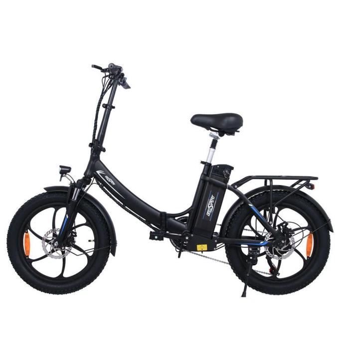 Vélo électrique pliant ONESPORT OT16 350W 720WH 52KM Noir - vélos électriques France