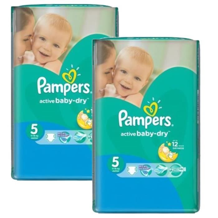 352 x couches bébé Pampers Taille 5 active baby dry Cdiscount