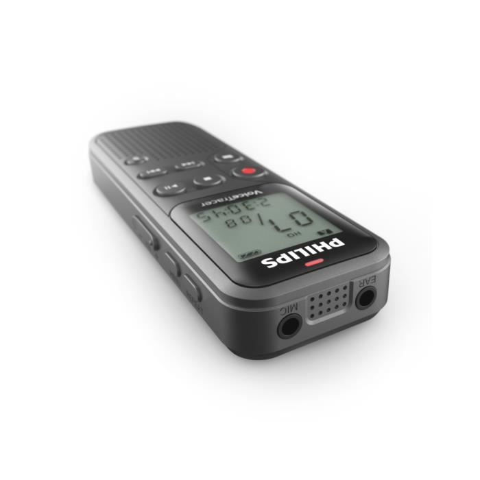 Philips DVT1120 - Dictaphone numérique 8 Go avec microphone mono et port USB