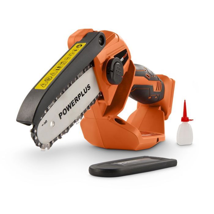 Tronçonneuse à batterie Dual Power POWDPG7572 20V - Guide de 100 mm à 14 Dents - Livrée sans batteri