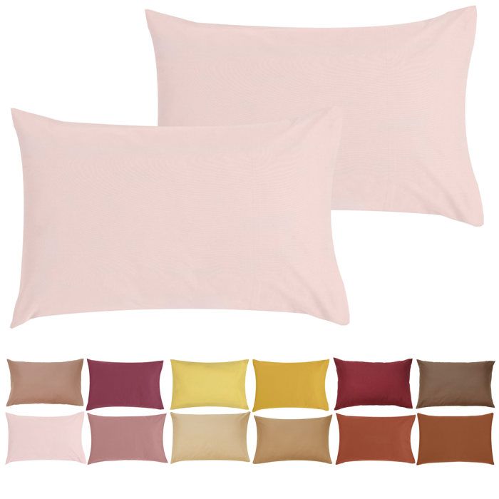 P Tit Basile Lot X2 Taies D Oreiller Pour Bebe 100 Coton Bio 40x60 Cm Rose Petale Coton 57 Fils Certifie Oeko Tex Cdiscount Maison