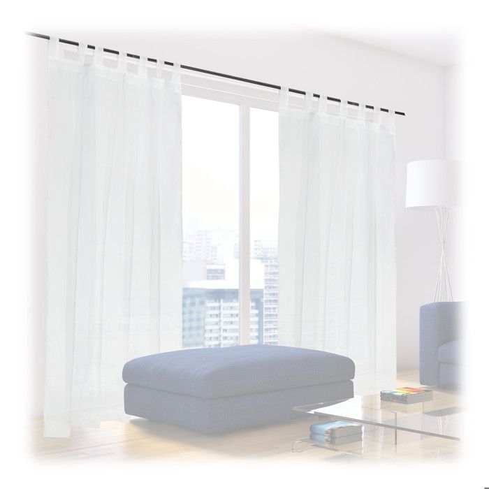 Gardinenbox Voile - Cortina Transparente Con Ojales, 100