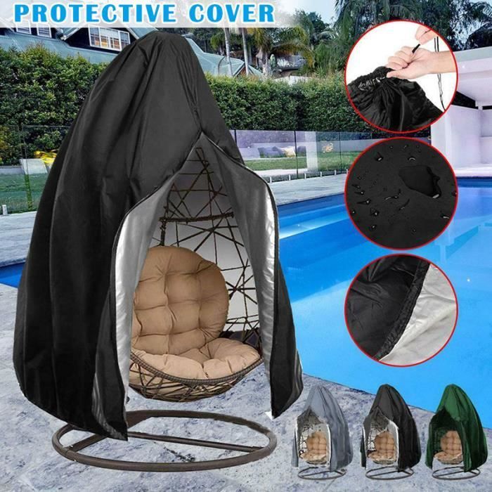 Housse Protection Salon De Jardin Chaise en Osier Balançoire Panier