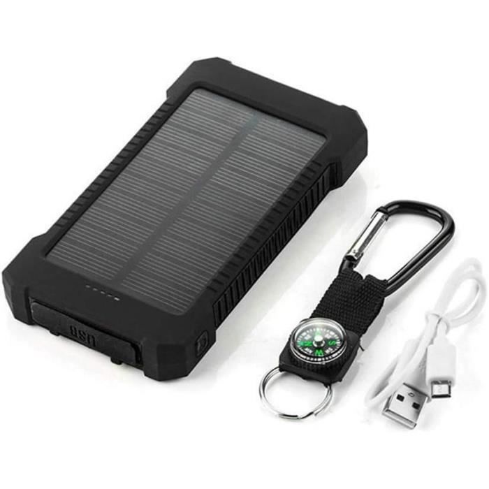 Ekrist Batterie Externe Solaire Chargeur Nomade 26800mAh,[Trois Choix