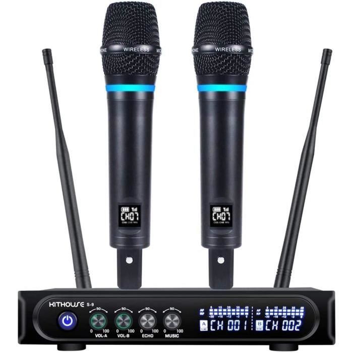 Système Karaoké Bluetooth 5.0 Avec 2 Micros UHF Sans Fil - Mixeur Intégré - Neuf - Pour Fêtes Et Soirées