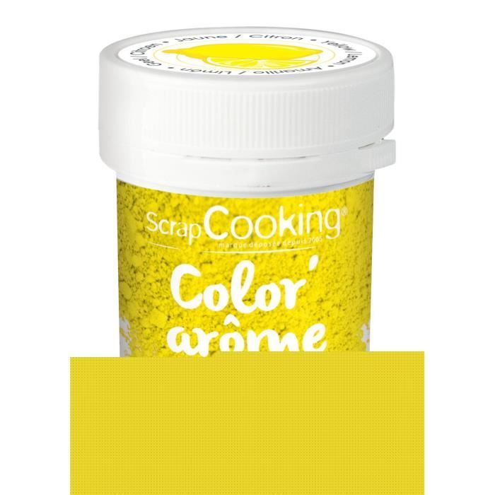 Color'arôme - jaune / citron - 10g - Scrapcooking