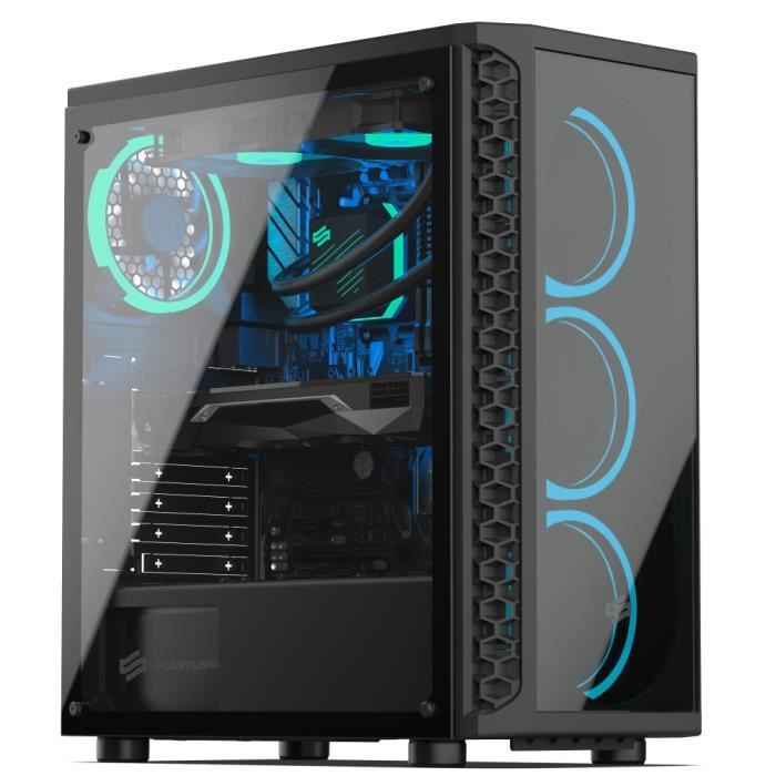 Vente Ordinateur de bureau PC Gaming avec Watercooling, Intel i9, GTX 1660Ti, 500Go SSD NVMe M.2 PCIe, 3To HDD, 32Go RAM, sans OS. Ref: UCM6079I2 pas cher Vente Ordinateur de bureau PC Gaming avec Watercooling, Intel i9, GTX 1660Ti, 500Go SSD NVMe M.2 PCIe, 3To HDD, 32Go RAM, sans OS. Ref: UCM6079I2 pas cher