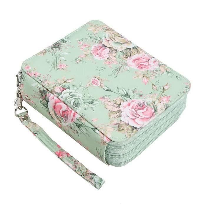 Sac De Rangement Pour Marqueurs – 80 Emplacements – Portable Avec Poignée & Bandoulière – Pour Art, Bureau, Maquillage
