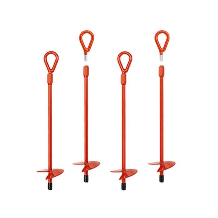 com-four® 25x Ancrages de Sol en Acier revêtu - piquets de Sol Robustes