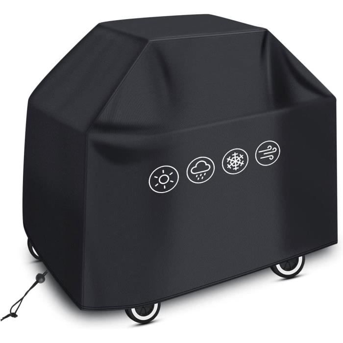 Housse De Barbecue Polyester PU 80x66x100cm ASHATA - Protection Étanché Anti-Poussière