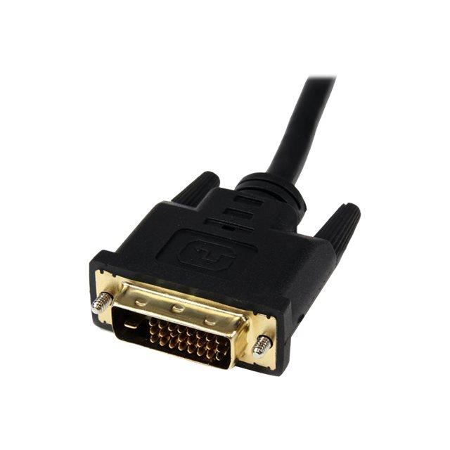 Cable adaptateur HDMI vers DVI-D de 20 cm - Cable adaptateur video HDMI  vers DVI-D de 20 cm - HDMI male vers DVI femelle