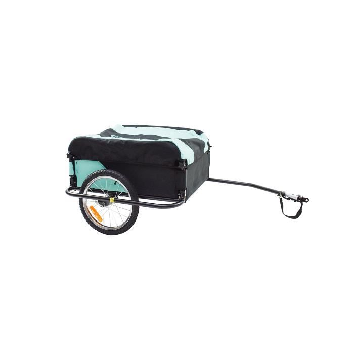 Remorque bachée STORAG pour vélo - Plateau 68x57x28 cm - Charge max 40 kg