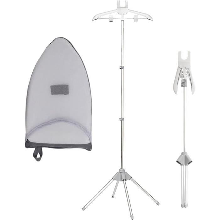 Support à Vapeur Télescopique Pour Vêtements - Hauteur Réglable Jusqu'à 160 Cm, Cintre Rotatif, Léger Accessoire Centrale Vapeur Hauteur Ajustable