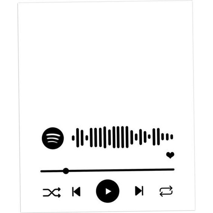 Personnalise Spotify Plaque Couverture Chanson Preferee Et Chanteur Mode Musique De Plaque Pour Amant Cadeau Accessoires Cdiscount Beaux Arts Et Loisirs Creatifs
