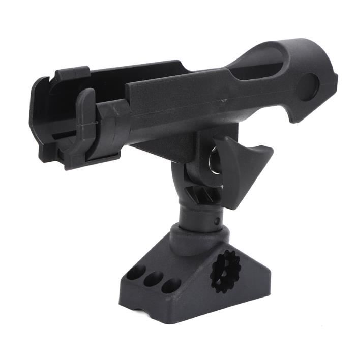 Lot De 2 Supports De Canne à Pêche - 24 X 7 Cm - Matériau ABS Et Métal Antidérapant - Installation Facile, Résistant à L'usure