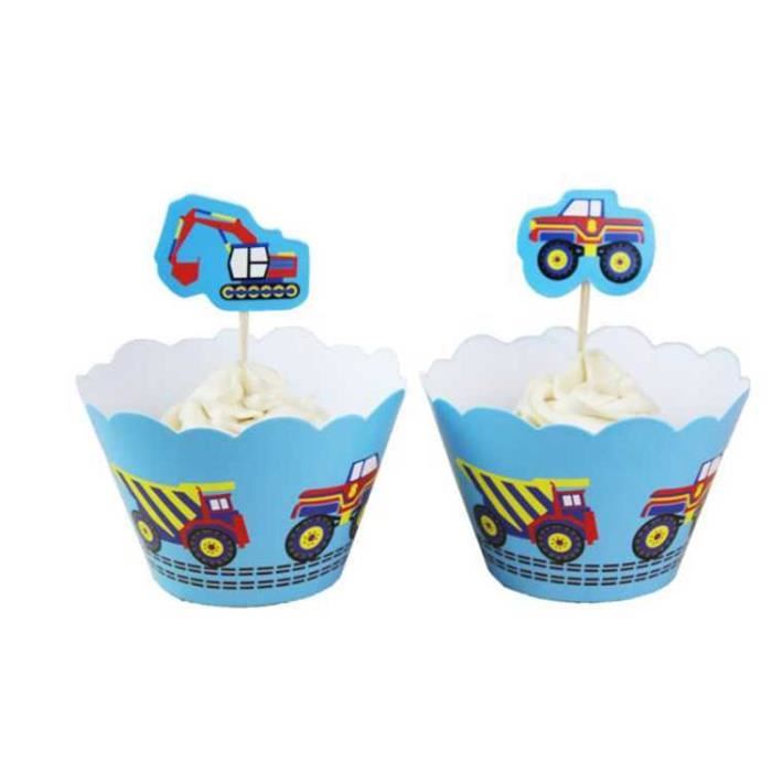 48pcs Caissette Gateau Gateau Coupe Dessin Anime Decoration Anniversaire En Papier Cake Cup 78 Cdiscount Maison