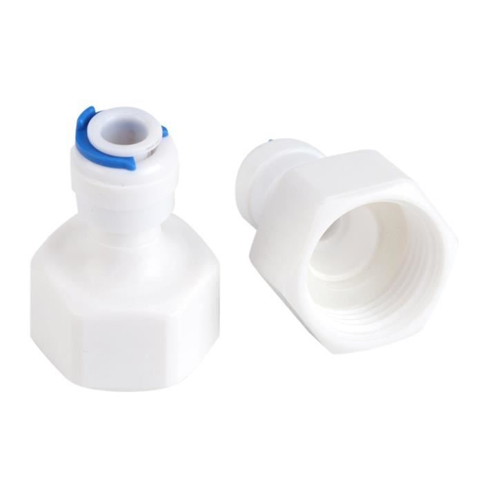 Raccord Rapide Filtre à Eau 1/4 Pouce - Connecteur Plastique - Pour Système Purification - Installation Facile