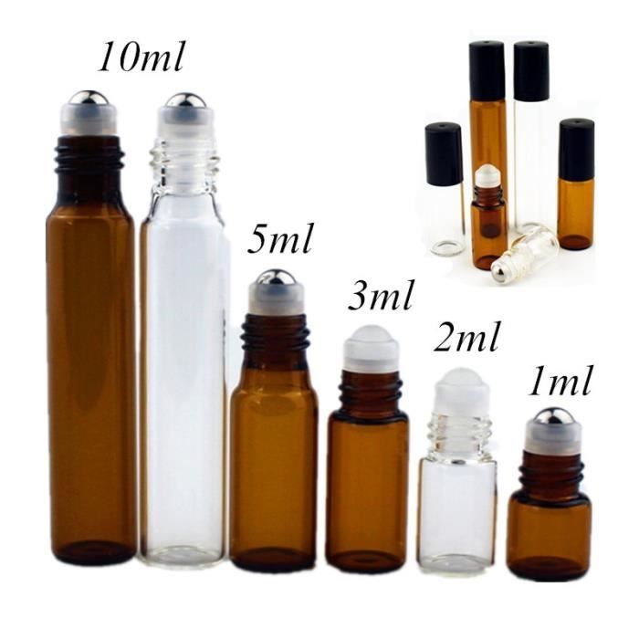 30 Flacons Verre Ambré 2ml RVLZKCPG - Avec Compte-Gouttes Et Entonnoirs Pour Huiles Essentielles